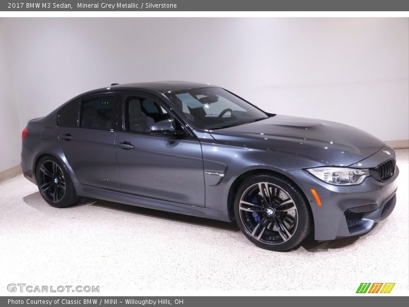 Mineral Grey Metallic / Silverstone 2017 BMW M3 Sedan