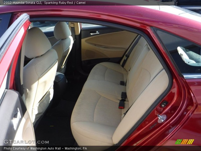 Sparkling Ruby Red / Camel 2012 Hyundai Sonata GLS