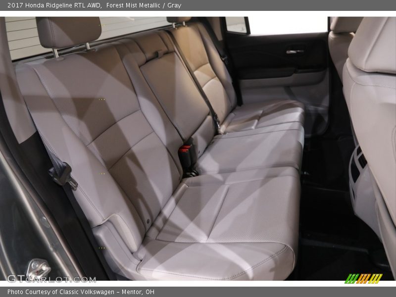 Forest Mist Metallic / Gray 2017 Honda Ridgeline RTL AWD
