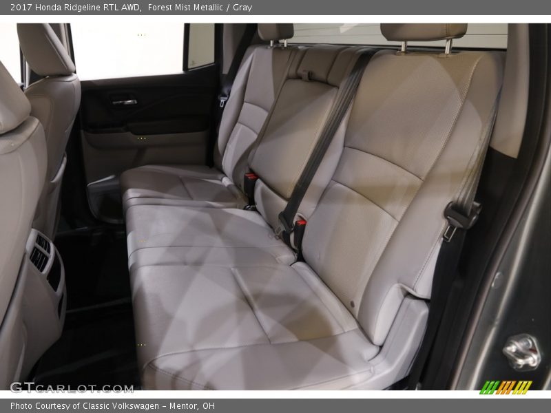 Forest Mist Metallic / Gray 2017 Honda Ridgeline RTL AWD