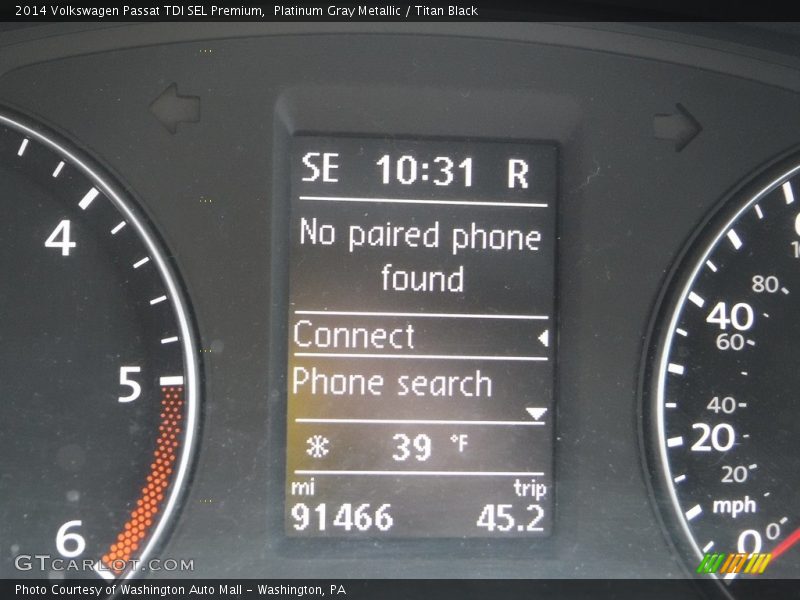 Platinum Gray Metallic / Titan Black 2014 Volkswagen Passat TDI SEL Premium