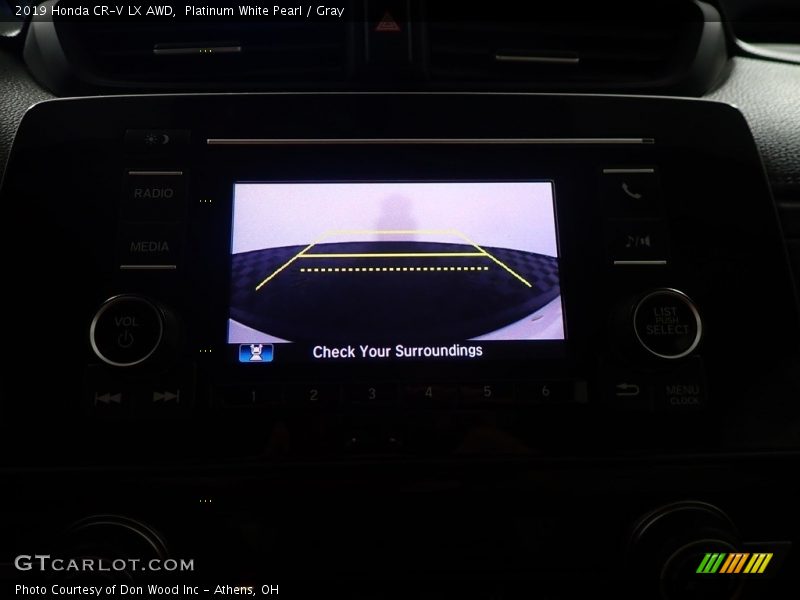 Platinum White Pearl / Gray 2019 Honda CR-V LX AWD