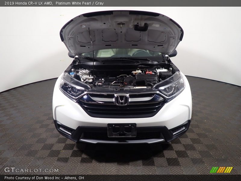 Platinum White Pearl / Gray 2019 Honda CR-V LX AWD