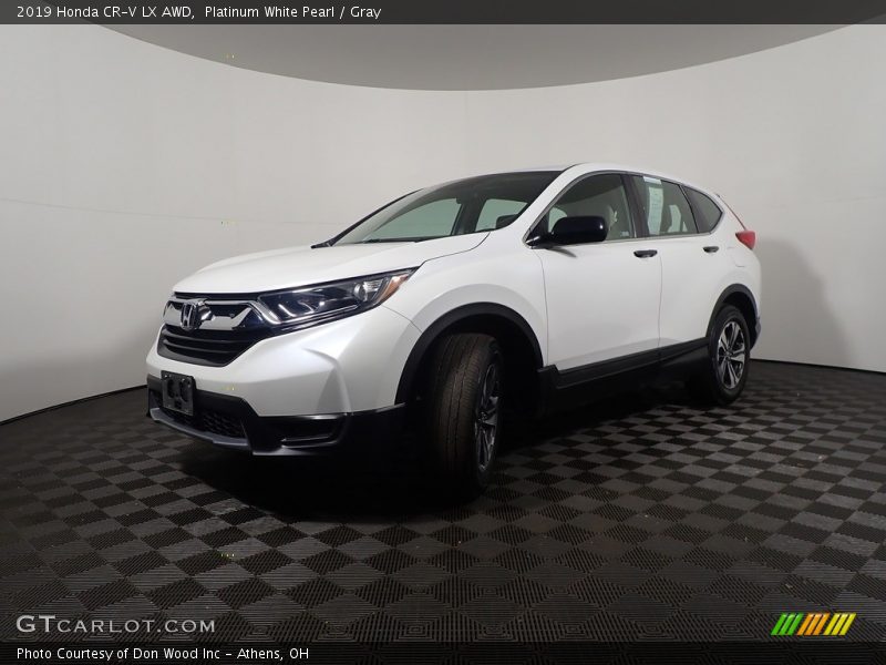 Platinum White Pearl / Gray 2019 Honda CR-V LX AWD
