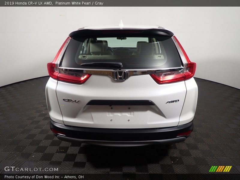 Platinum White Pearl / Gray 2019 Honda CR-V LX AWD