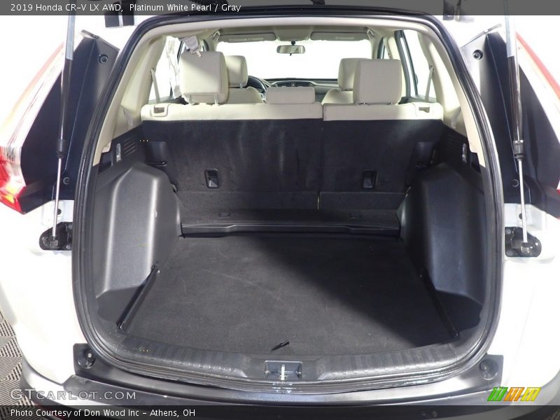 Platinum White Pearl / Gray 2019 Honda CR-V LX AWD
