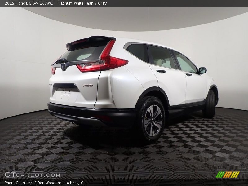 Platinum White Pearl / Gray 2019 Honda CR-V LX AWD