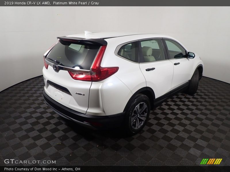 Platinum White Pearl / Gray 2019 Honda CR-V LX AWD