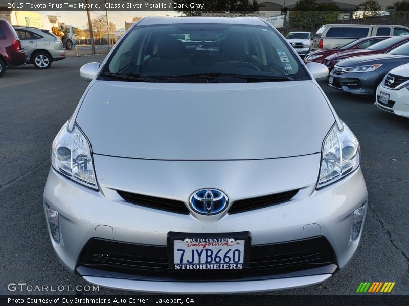 Classic Silver Metallic / Dark Gray 2015 Toyota Prius Two Hybrid