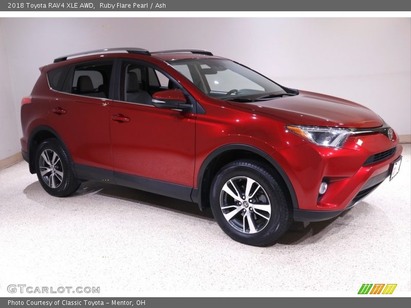 Ruby Flare Pearl / Ash 2018 Toyota RAV4 XLE AWD