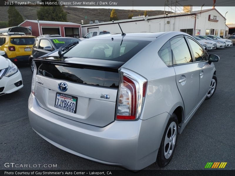 Classic Silver Metallic / Dark Gray 2015 Toyota Prius Two Hybrid
