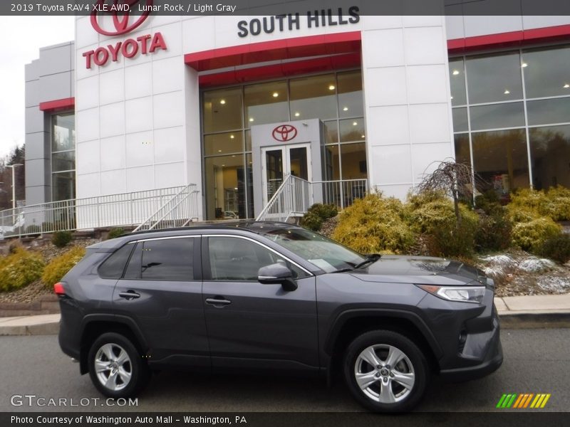 Lunar Rock / Light Gray 2019 Toyota RAV4 XLE AWD