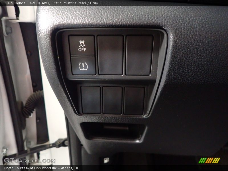Platinum White Pearl / Gray 2019 Honda CR-V LX AWD