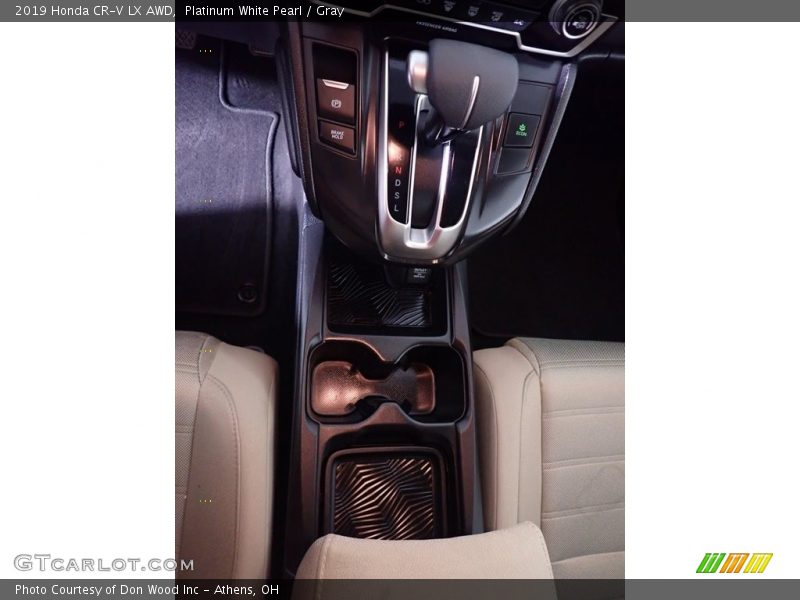 Platinum White Pearl / Gray 2019 Honda CR-V LX AWD