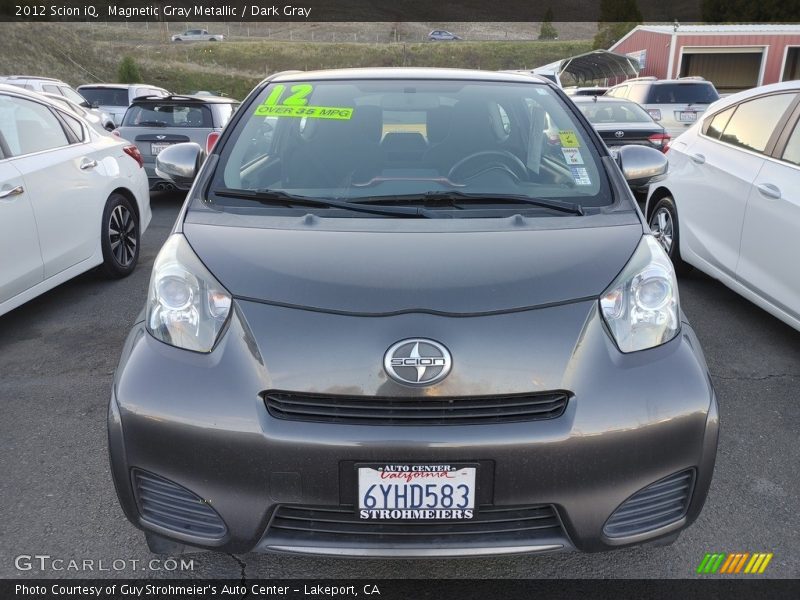 Magnetic Gray Metallic / Dark Gray 2012 Scion iQ