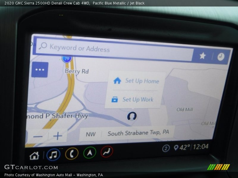 Pacific Blue Metallic / Jet Black 2020 GMC Sierra 2500HD Denali Crew Cab 4WD