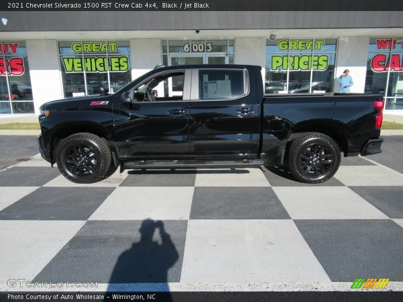 Black / Jet Black 2021 Chevrolet Silverado 1500 RST Crew Cab 4x4