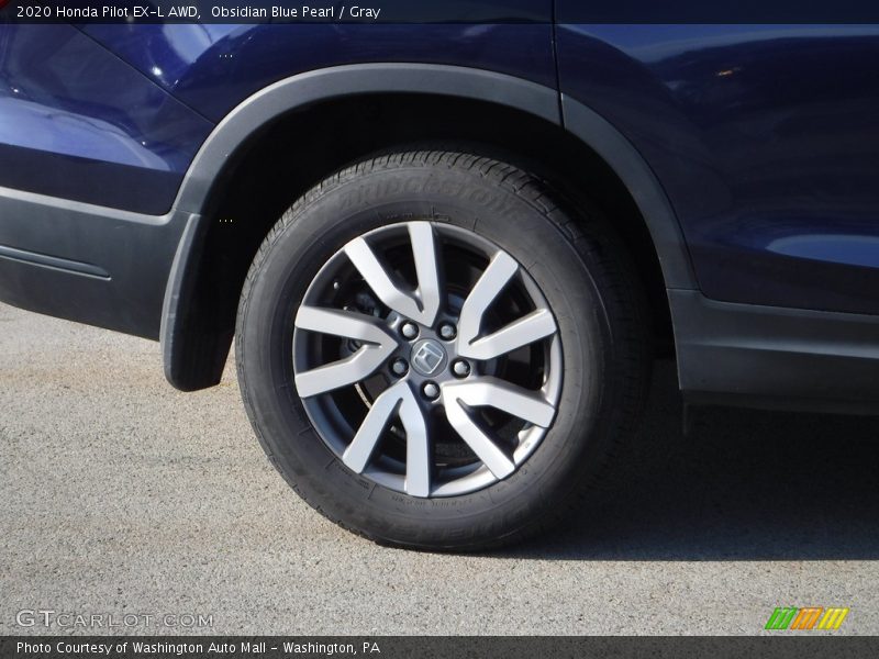 Obsidian Blue Pearl / Gray 2020 Honda Pilot EX-L AWD