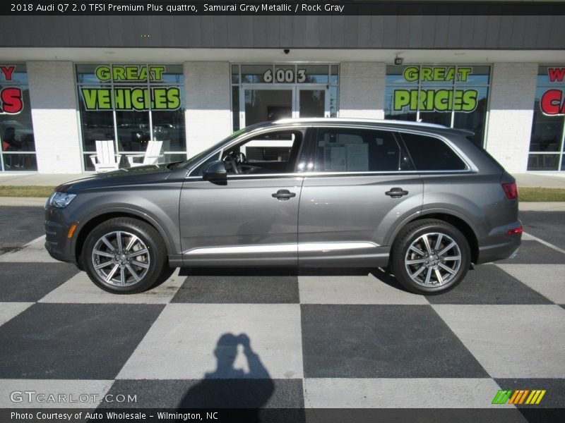 Samurai Gray Metallic / Rock Gray 2018 Audi Q7 2.0 TFSI Premium Plus quattro