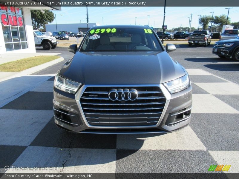 Samurai Gray Metallic / Rock Gray 2018 Audi Q7 2.0 TFSI Premium Plus quattro