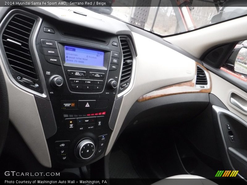 Serrano Red / Beige 2014 Hyundai Santa Fe Sport AWD