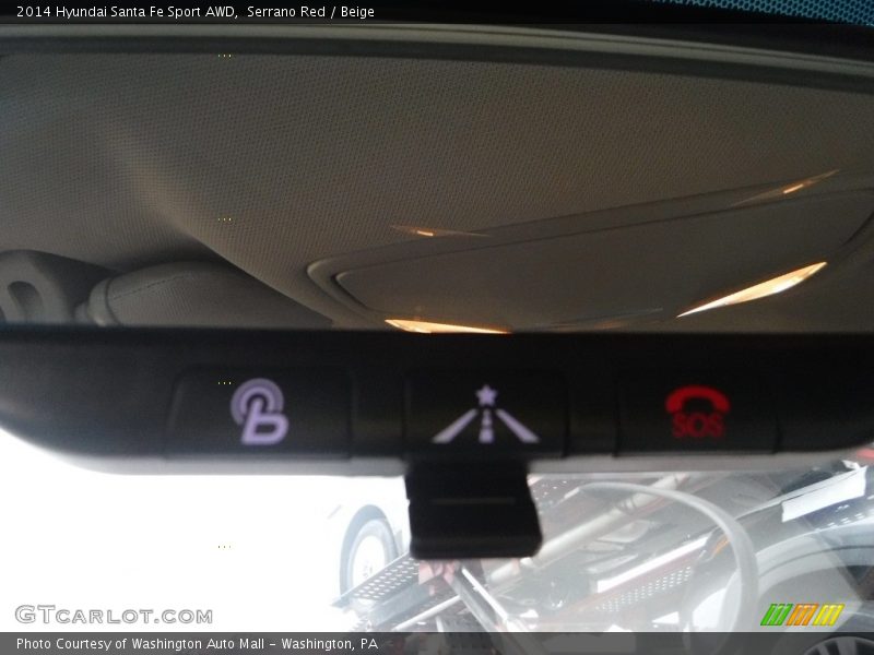 Serrano Red / Beige 2014 Hyundai Santa Fe Sport AWD