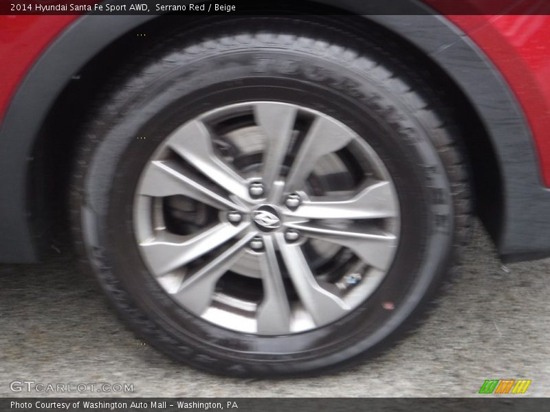 Serrano Red / Beige 2014 Hyundai Santa Fe Sport AWD