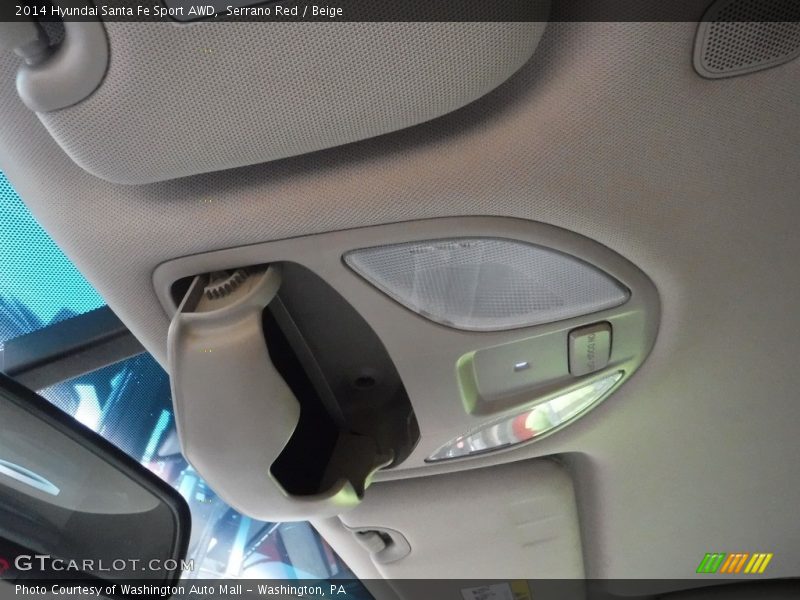 Serrano Red / Beige 2014 Hyundai Santa Fe Sport AWD