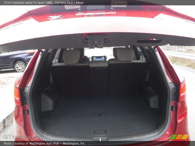 Serrano Red / Beige 2014 Hyundai Santa Fe Sport AWD
