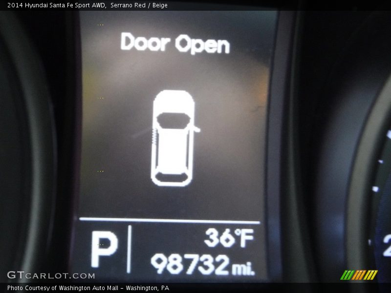 Serrano Red / Beige 2014 Hyundai Santa Fe Sport AWD