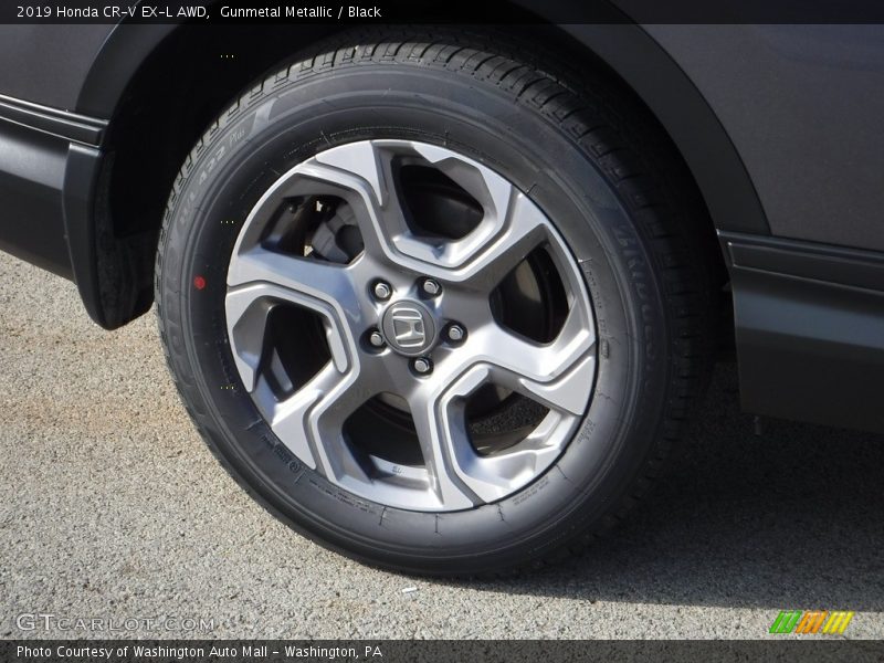 Gunmetal Metallic / Black 2019 Honda CR-V EX-L AWD