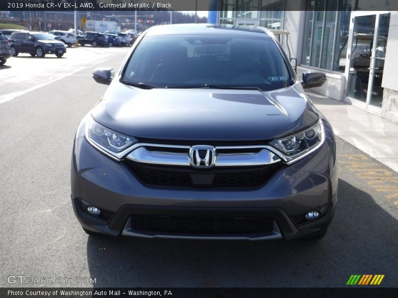 Gunmetal Metallic / Black 2019 Honda CR-V EX-L AWD