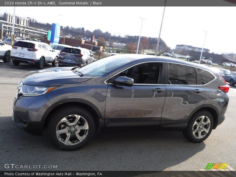 Gunmetal Metallic / Black 2019 Honda CR-V EX-L AWD