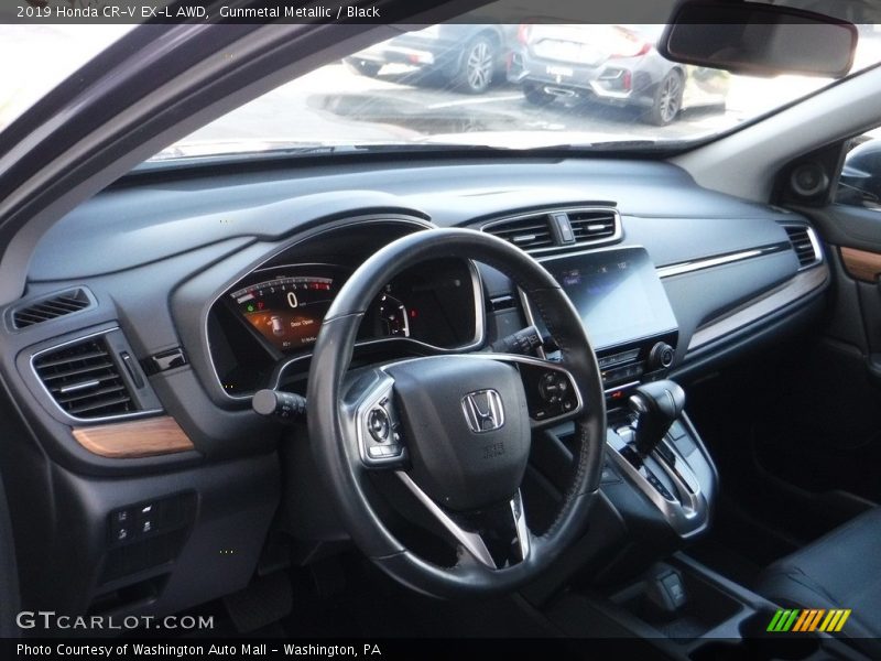 Gunmetal Metallic / Black 2019 Honda CR-V EX-L AWD