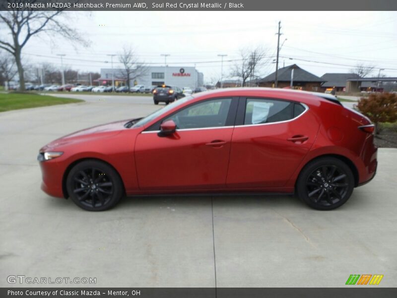 Soul Red Crystal Metallic / Black 2019 Mazda MAZDA3 Hatchback Premium AWD