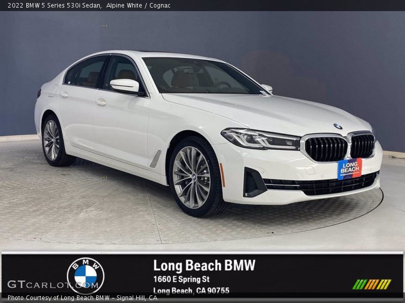 Alpine White / Cognac 2022 BMW 5 Series 530i Sedan
