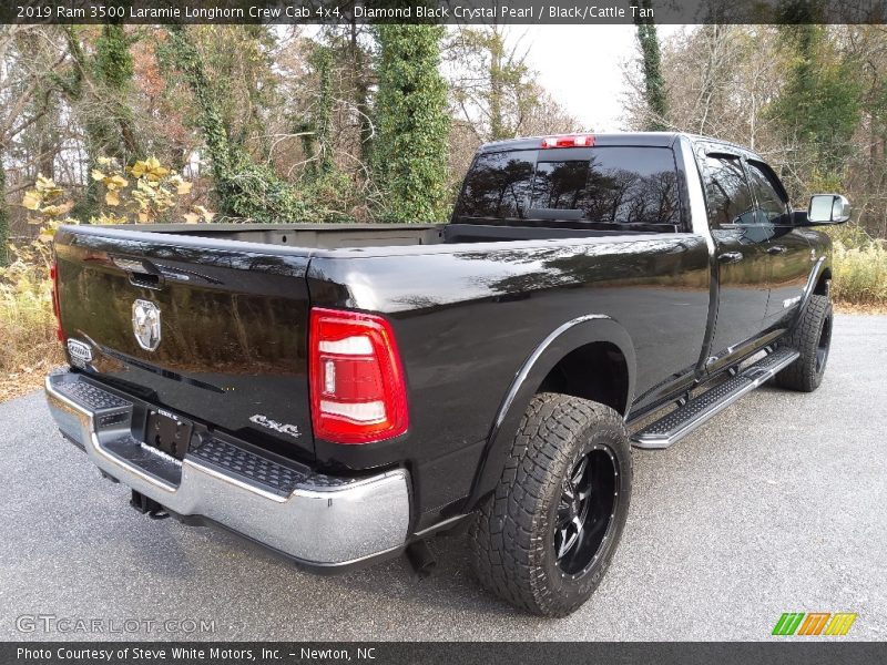 Diamond Black Crystal Pearl / Black/Cattle Tan 2019 Ram 3500 Laramie Longhorn Crew Cab 4x4