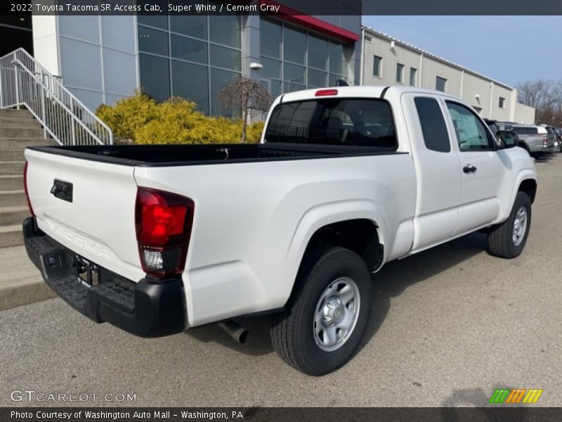 Super White / Cement Gray 2022 Toyota Tacoma SR Access Cab