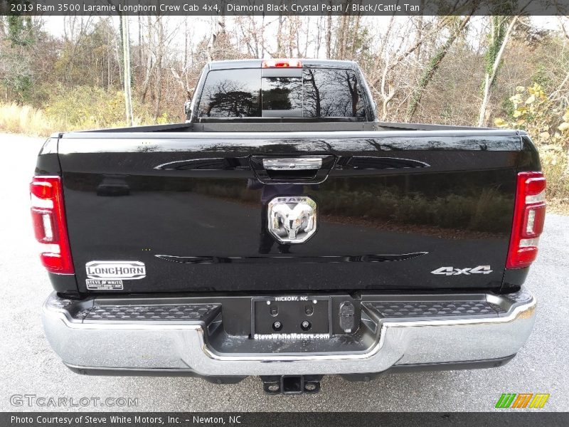 Diamond Black Crystal Pearl / Black/Cattle Tan 2019 Ram 3500 Laramie Longhorn Crew Cab 4x4