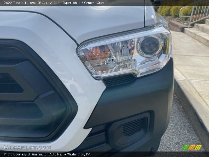 Super White / Cement Gray 2022 Toyota Tacoma SR Access Cab