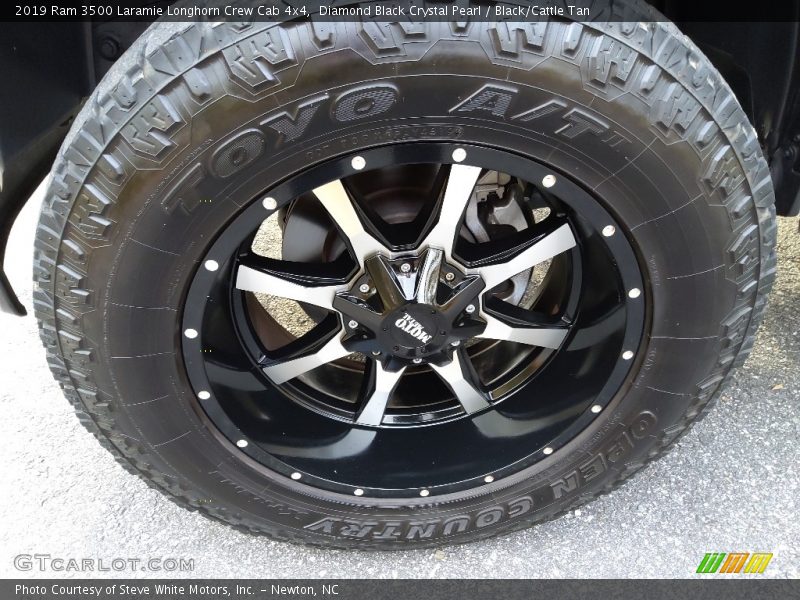 Diamond Black Crystal Pearl / Black/Cattle Tan 2019 Ram 3500 Laramie Longhorn Crew Cab 4x4