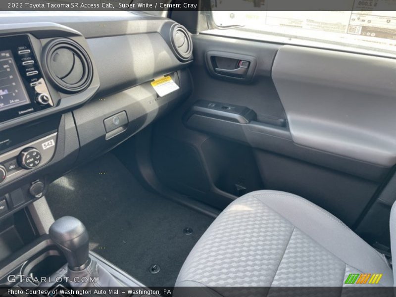 Super White / Cement Gray 2022 Toyota Tacoma SR Access Cab