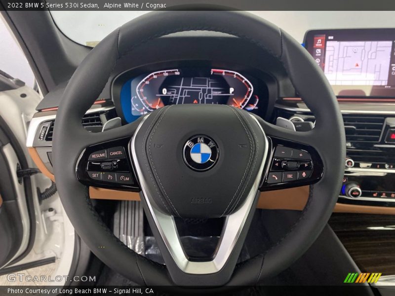 Alpine White / Cognac 2022 BMW 5 Series 530i Sedan