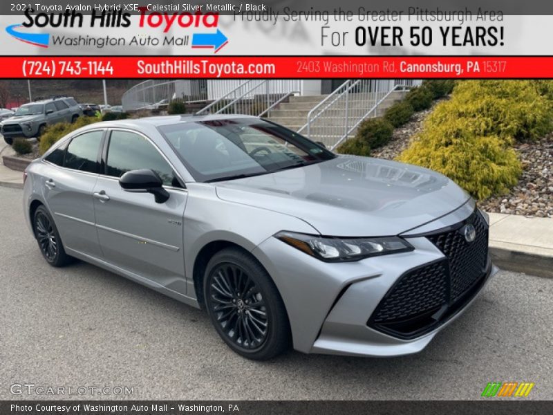 Celestial Silver Metallic / Black 2021 Toyota Avalon Hybrid XSE