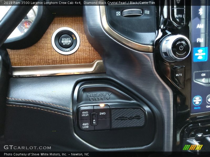 Controls of 2019 3500 Laramie Longhorn Crew Cab 4x4