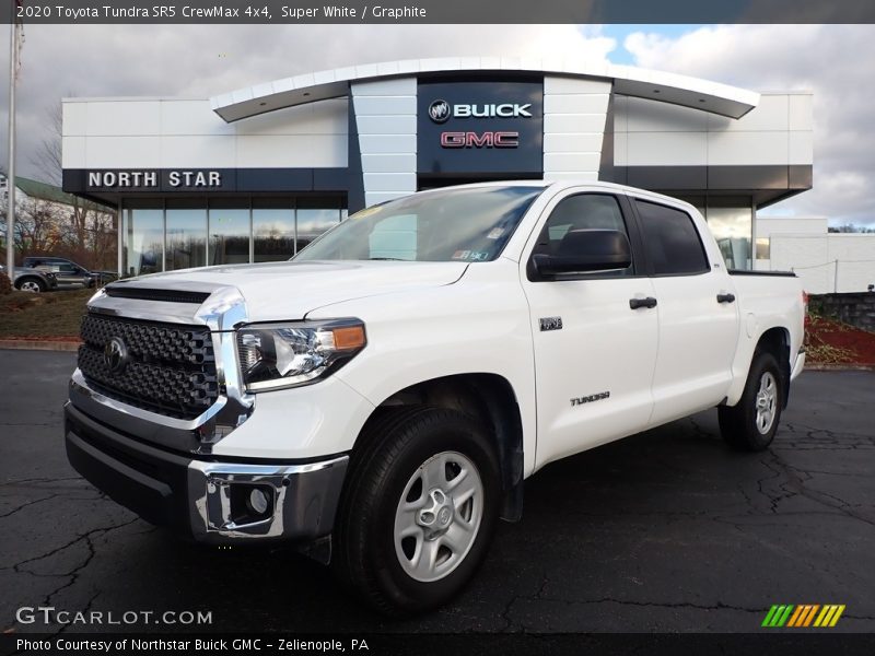 Super White / Graphite 2020 Toyota Tundra SR5 CrewMax 4x4