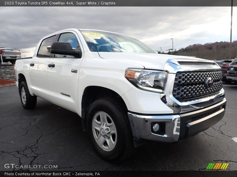 Super White / Graphite 2020 Toyota Tundra SR5 CrewMax 4x4