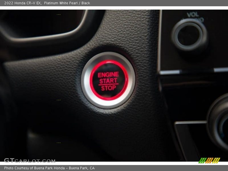 Platinum White Pearl / Black 2022 Honda CR-V EX