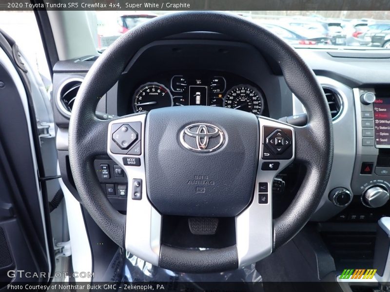 Super White / Graphite 2020 Toyota Tundra SR5 CrewMax 4x4