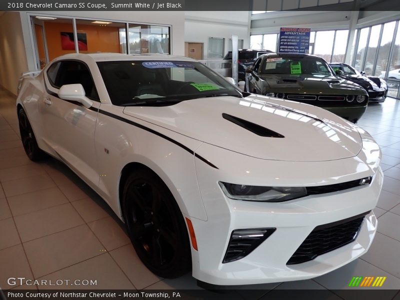 Summit White / Jet Black 2018 Chevrolet Camaro SS Coupe
